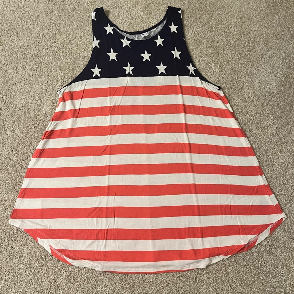 Old Navy Stars and Stripes Tank Top - Red, White, and Blue
